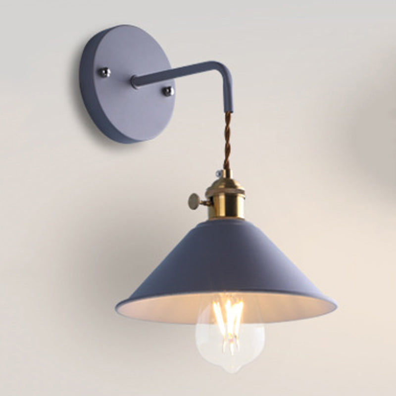 Modern Style Cone Wall Mounted Lamps Metal 1 Light Wall Lighting Ideas