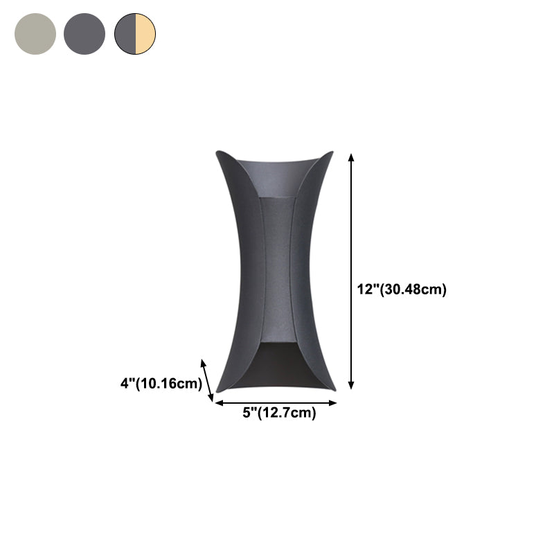 Sconce Light Fixture Minimalist Style Metal LED Wall Lighting Fixture