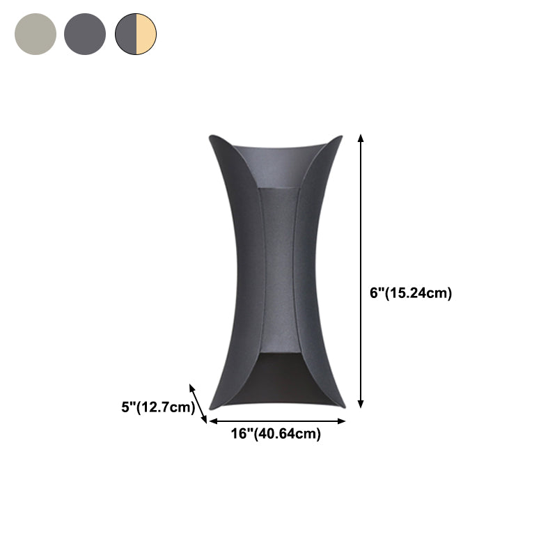 Sconce Light Fixture Minimalist Style Metal LED Wall Lighting Fixture