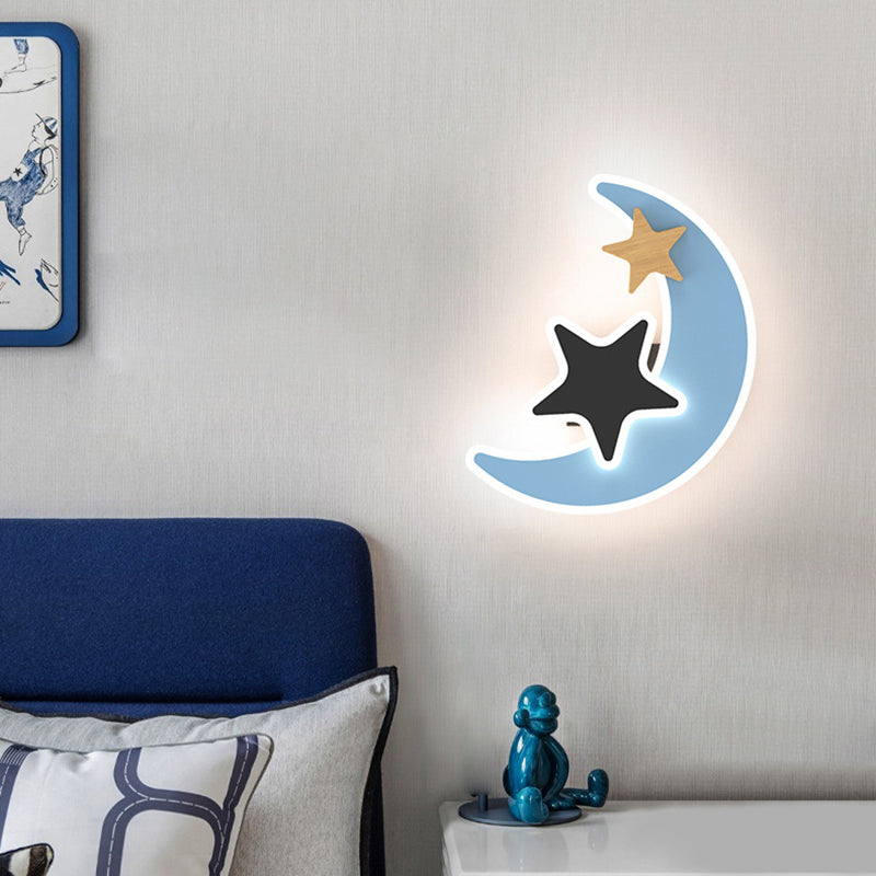 Modern Style Unique Shape Wall Sconce Metal Wall Light for Children's Room