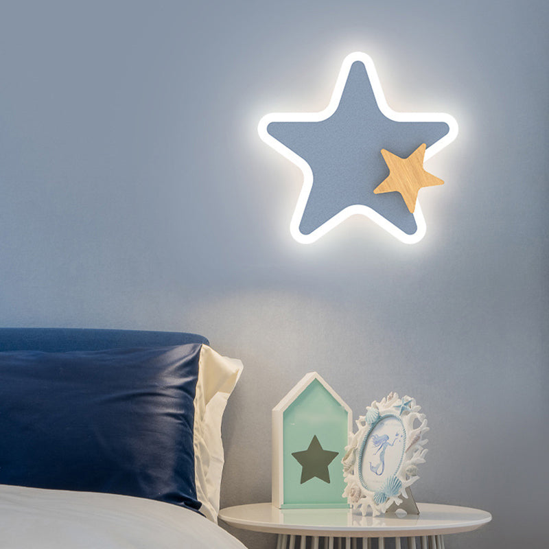 Modern Style Unique Shape Wall Sconce Metal Wall Light for Children's Room