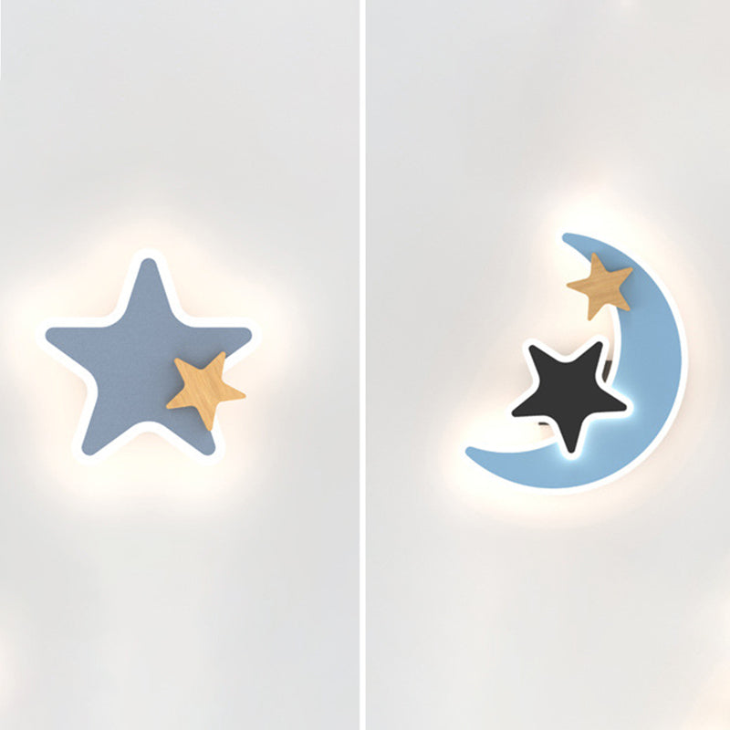 Modern Style Unique Shape Wall Sconce Metal Wall Light for Children's Room