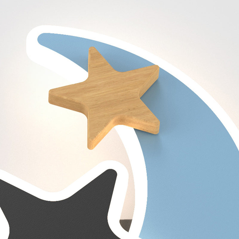 Modern Style Unique Shape Wall Sconce Metal Wall Light for Children's Room