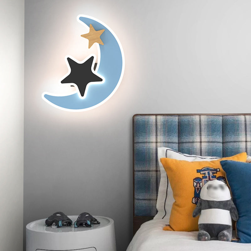Modern Style Unique Shape Wall Sconce Metal Wall Light for Children's Room