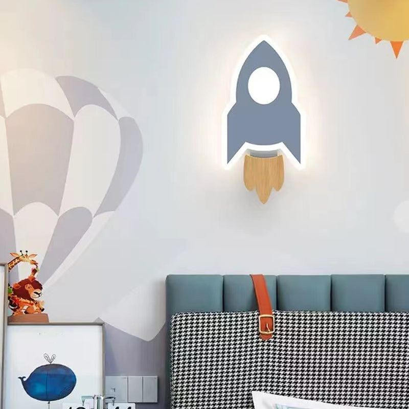 Modern Style Unique Shape Wall Sconce Metal Wall Light for Children's Room