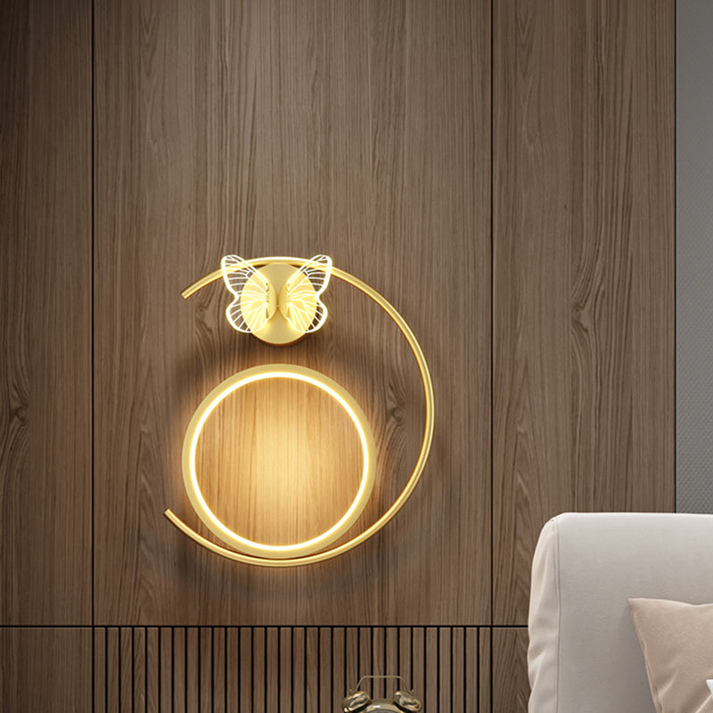 Modern Simple Wall Mount Light LED Wall Sconce Light with Acrylic Shade for Bedroom