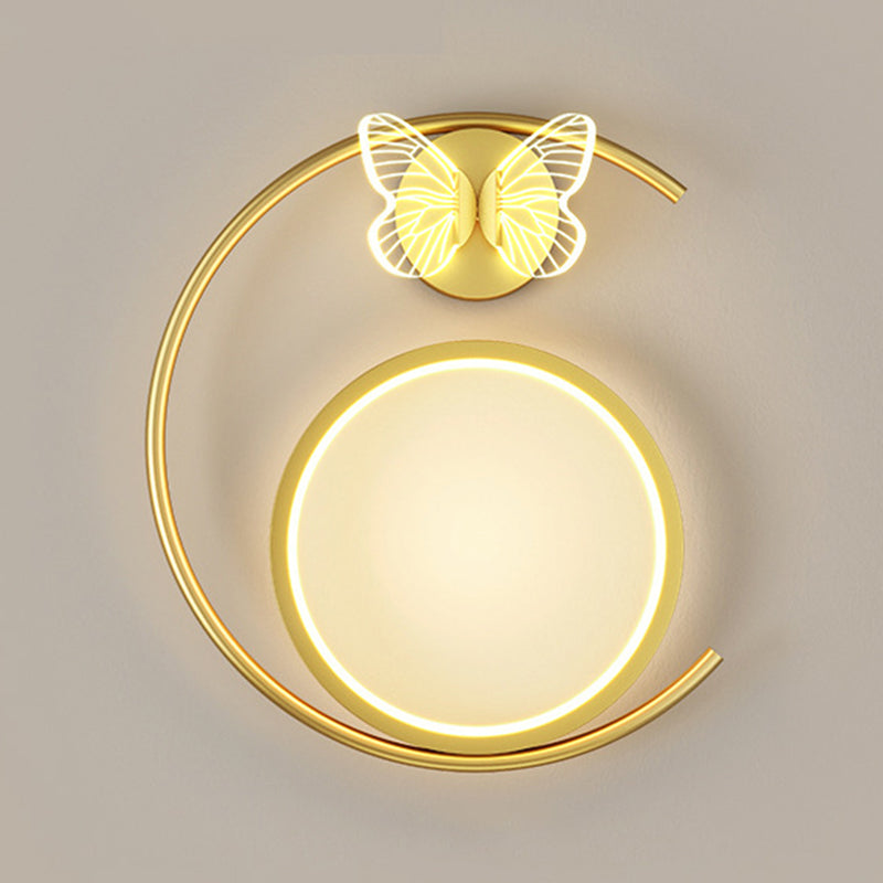 Modern Simple Wall Mount Light LED Wall Sconce Light with Acrylic Shade for Bedroom