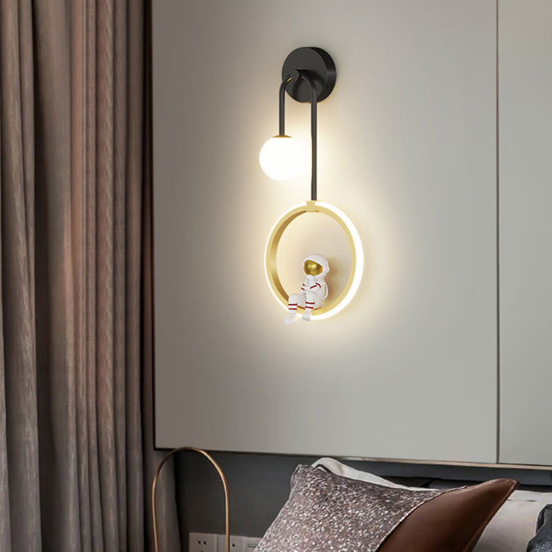 Metal Wall Mounted Lamp Modern LED Sconce Light Fixture for Kids Bedroom
