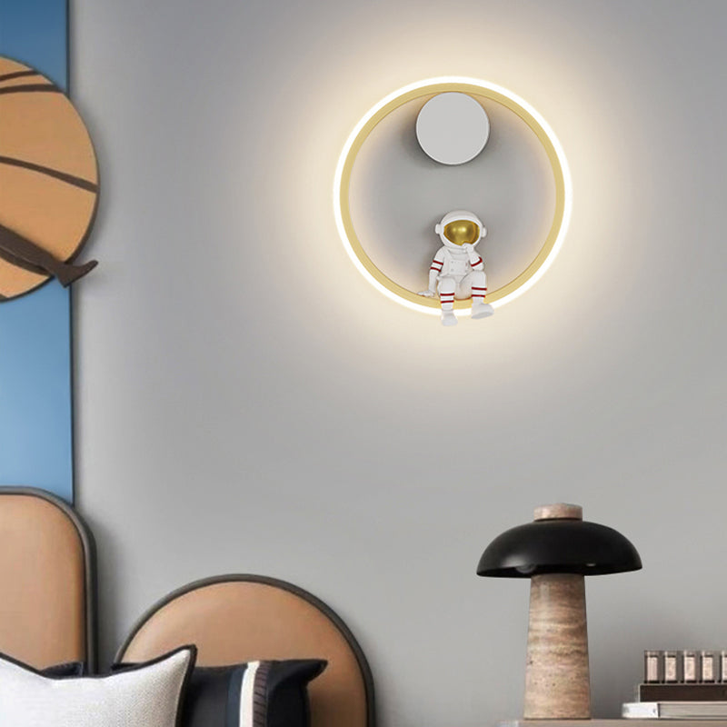 Metal Wall Mounted Lamp Modern LED Sconce Light Fixture for Kids Bedroom
