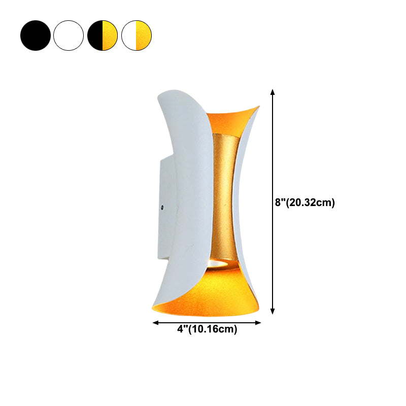 Outdoor LED Wall Mount Light Waterproof Wall Sconce Light with Aluminum Shade