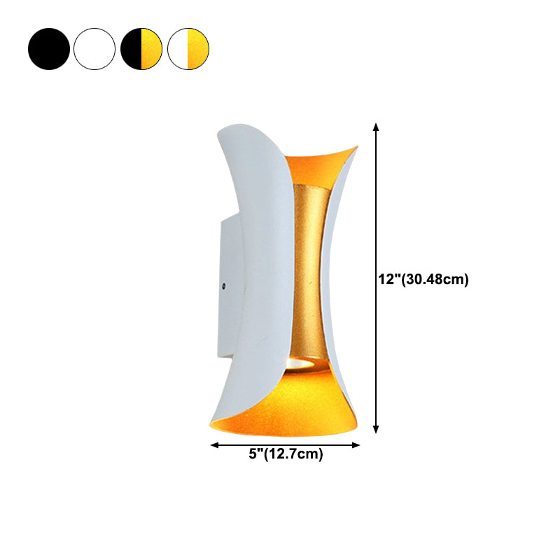 Outdoor LED Wall Mount Light Waterproof Wall Sconce Light with Aluminum Shade