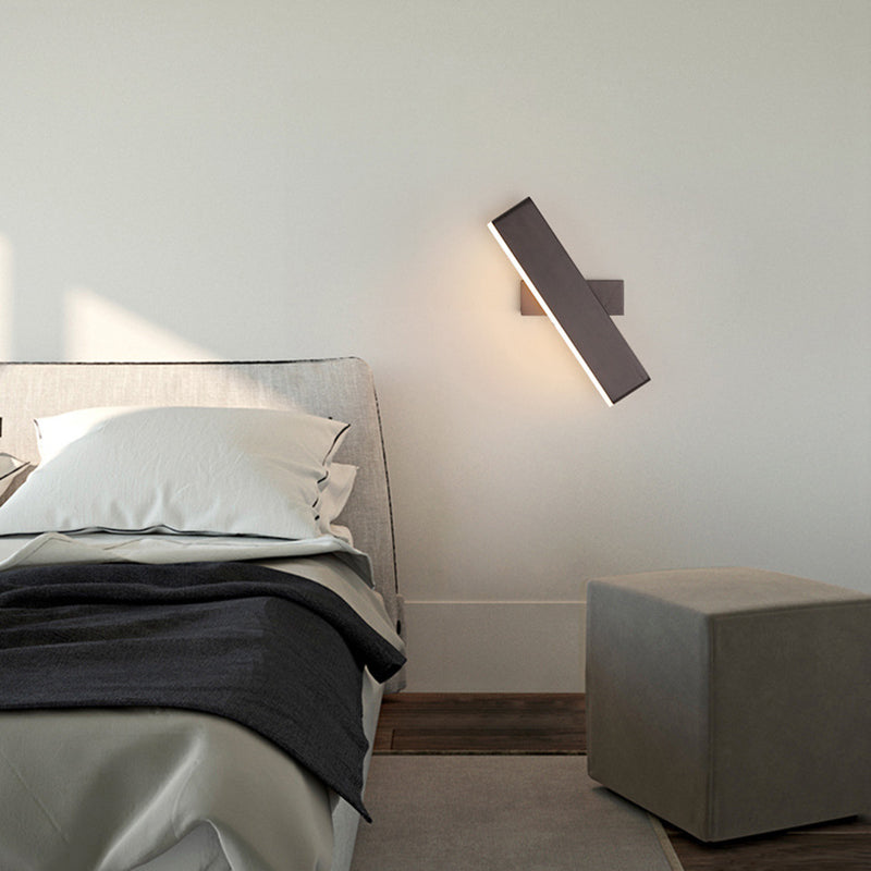 Modern Rotatable Wall Mount Light Simple Wall Sconce Light with Acrylic Shade for Bedroom