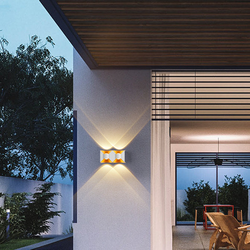 4 Lights Wall Mount Light Modern LED Wall Sconce Light with Acrylic Shade for Bedroom