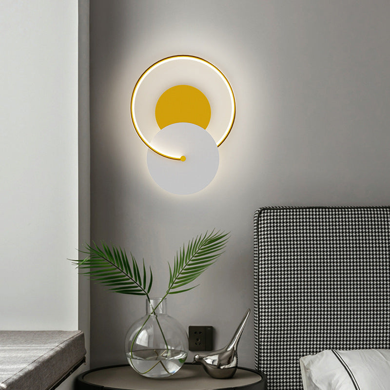 Modern LED Wall Mount Light Simple Wall Sconce Light with Acrylic Shade for Aisle