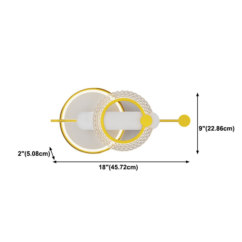 Modern LED Wall Mount Light Simple Wall Sconce Light with Acrylic Shade for Aisle