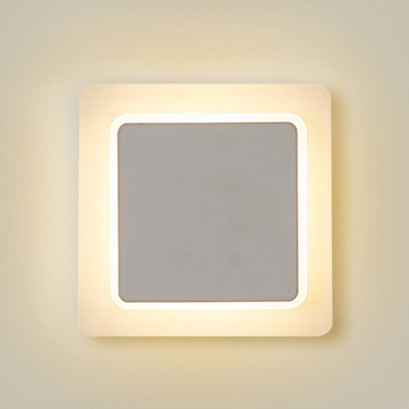 Modern LED Wall Mount Light 1-Light Wall Sconce Light with Acrylic Shade for Living Room