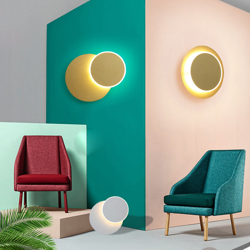 Modern LED Wall Mount Light 1-Light Wall Sconce Light with Acrylic Shade for Living Room