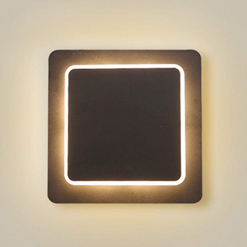Modern LED Wall Mount Light 1-Light Wall Sconce Light with Acrylic Shade for Living Room