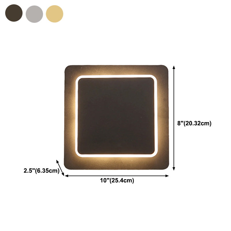 Modern LED Wall Mount Light 1-Light Wall Sconce Light with Acrylic Shade for Living Room