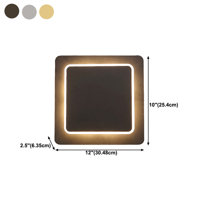 Modern LED Wall Mount Light 1-Light Wall Sconce Light with Acrylic Shade for Living Room