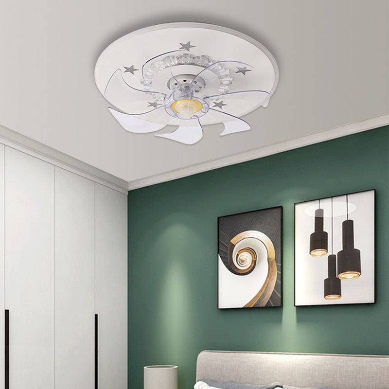 Modern Style Ceiling Fan Lighting Metal 2 Light Ceiling Fan Lighting for Bedroom