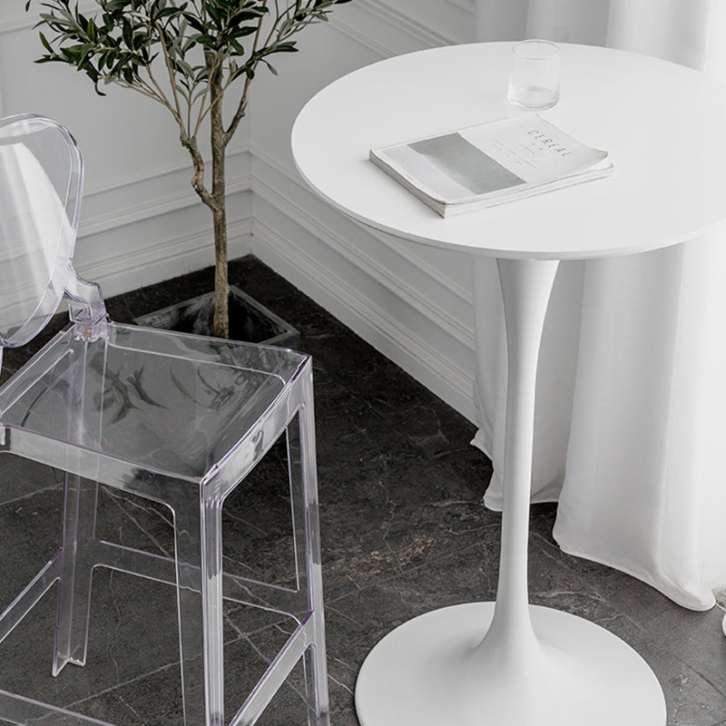 Pedestal Bar Wine Table Industrial Metal Round Pub Height Dining Table for Coffee Shop