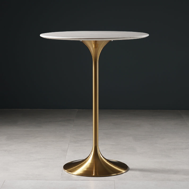 Pedestal Bar Wine Table Industrial Metal Round Pub Height Dining Table for Coffee Shop