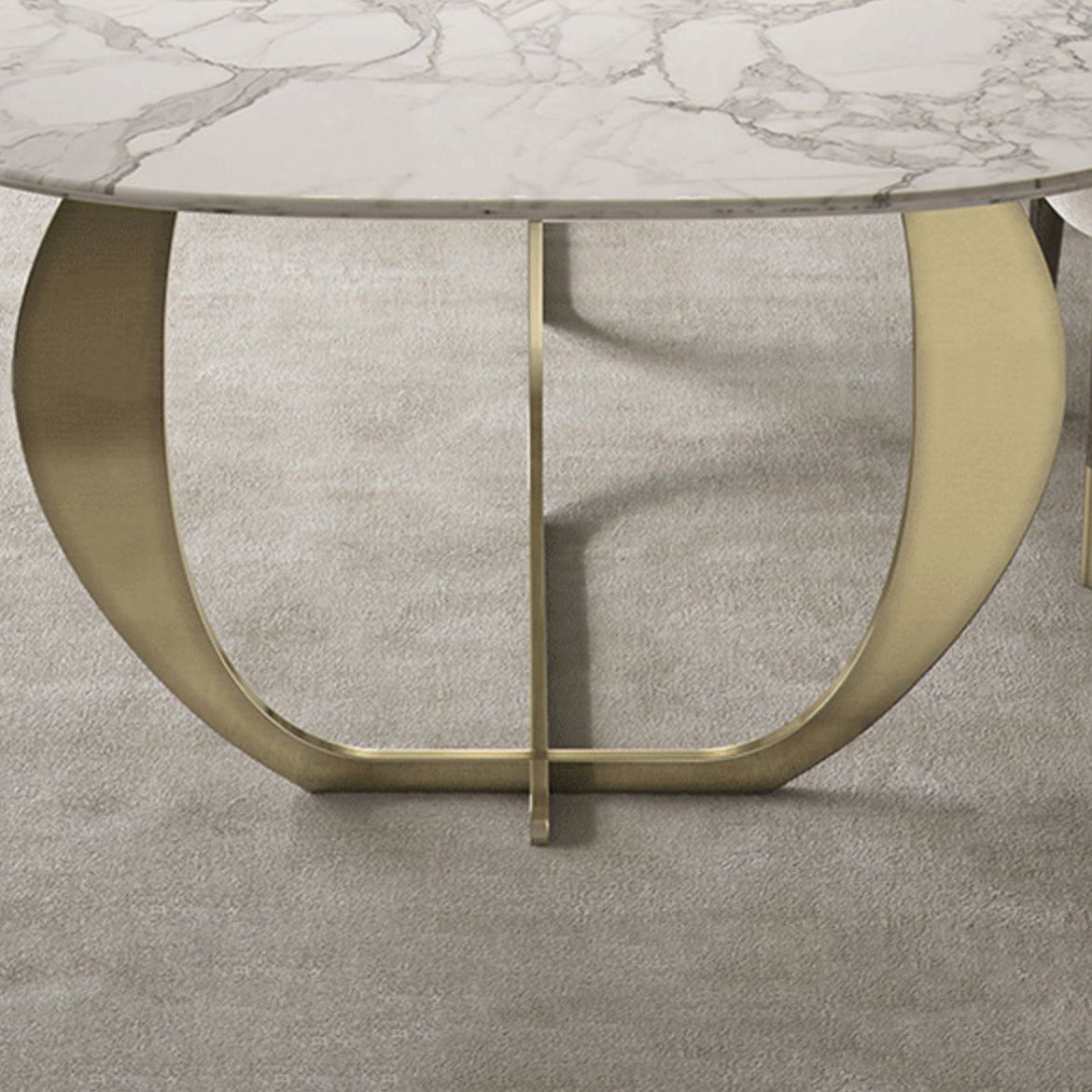 Rectangle Double Pedestal Furniture Luxury Style Stone Dining Room Collection
