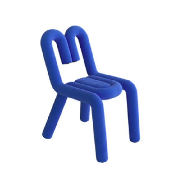 Contemporary Style Side Chair Velvet Open Back Dining Side Chair