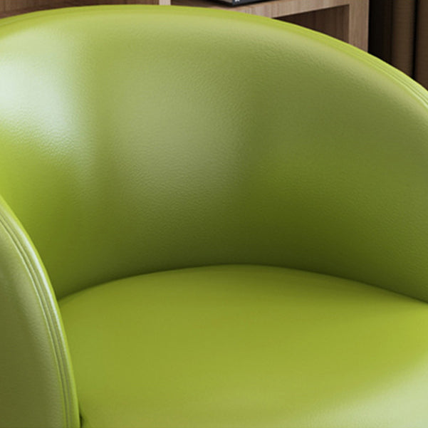Faux Leather Contemporary Dining Chair with 4 Legs Matte Finish Solid Back Chair