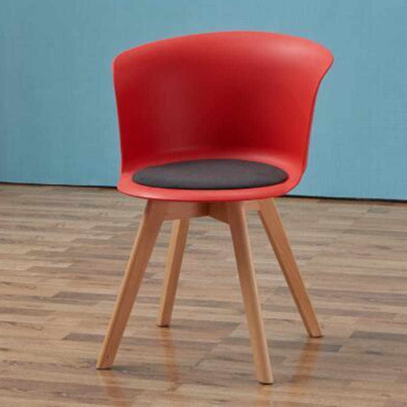 Contemporary Style Side Chair Oak Solid Wood Dining Side Chair