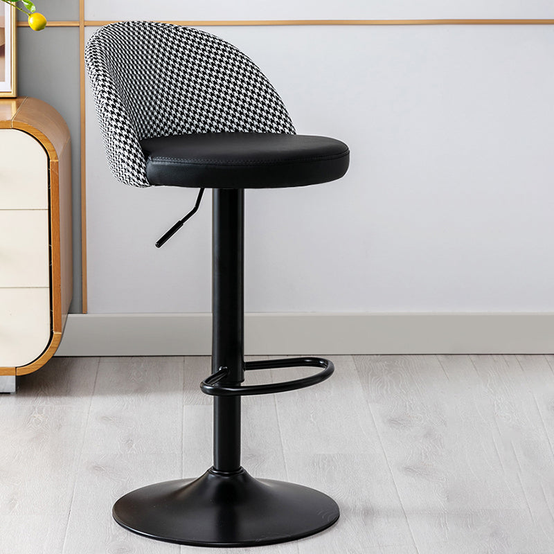 Modern Home Adjustable Height Stool Matte Finish Upholstered Bar Stools