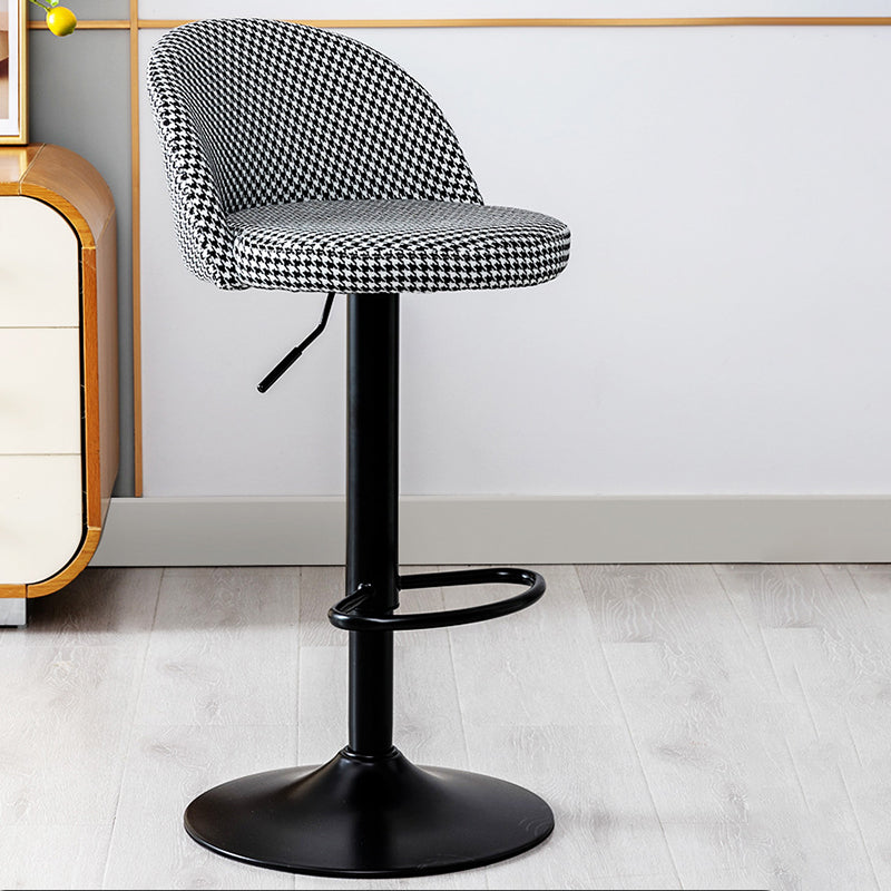Modern Home Adjustable Height Stool Matte Finish Upholstered Bar Stools