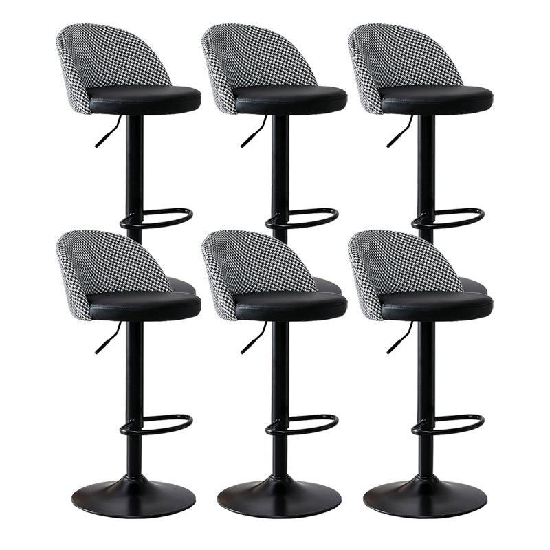 Modern Home Adjustable Height Stool Matte Finish Upholstered Bar Stools