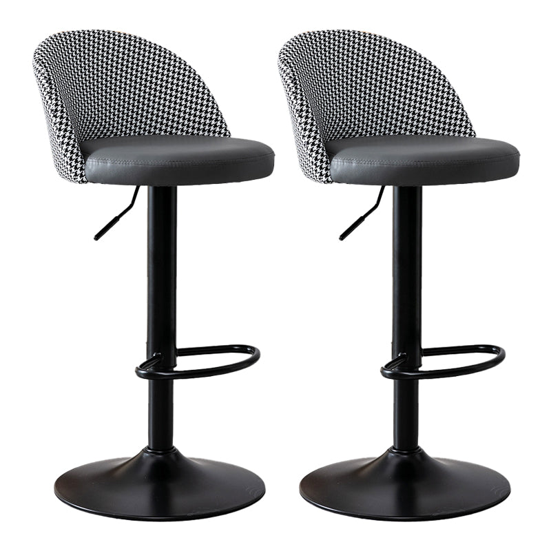 Modern Home Adjustable Height Stool Matte Finish Upholstered Bar Stools