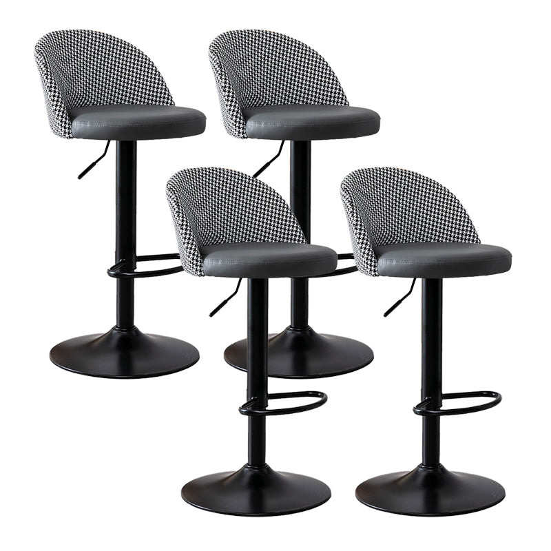 Modern Home Adjustable Height Stool Matte Finish Upholstered Bar Stools