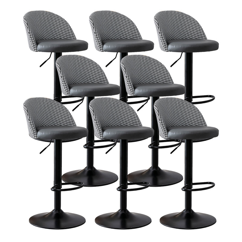 Modern Home Adjustable Height Stool Matte Finish Upholstered Bar Stools