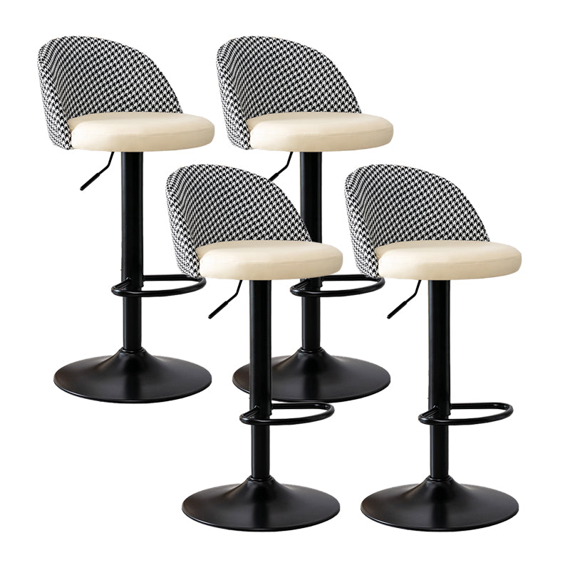 Modern Home Adjustable Height Stool Matte Finish Upholstered Bar Stools