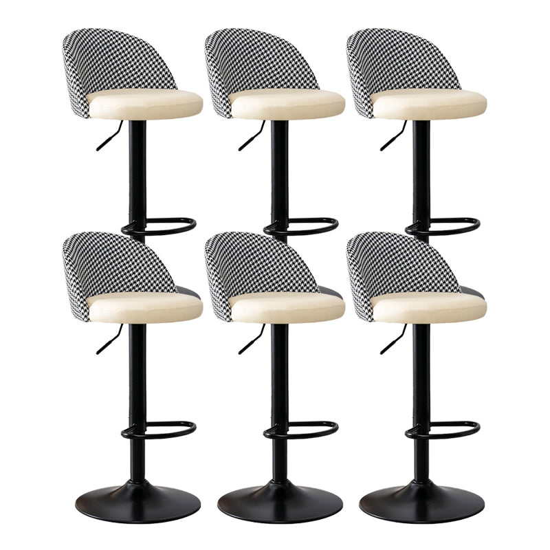 Modern Home Adjustable Height Stool Matte Finish Upholstered Bar Stools