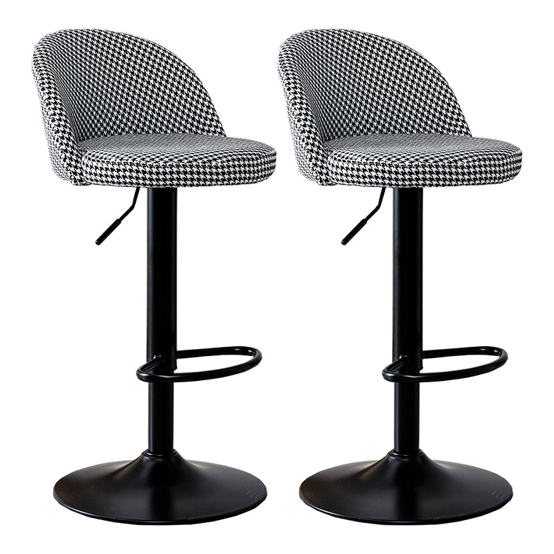 Modern Home Adjustable Height Stool Matte Finish Upholstered Bar Stools