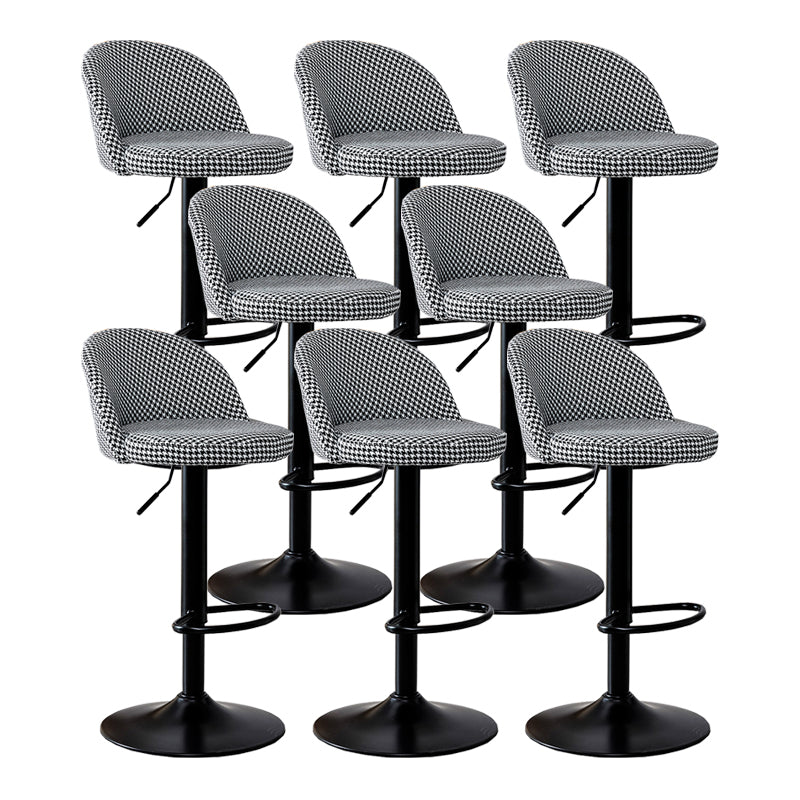 Modern Home Adjustable Height Stool Matte Finish Upholstered Bar Stools
