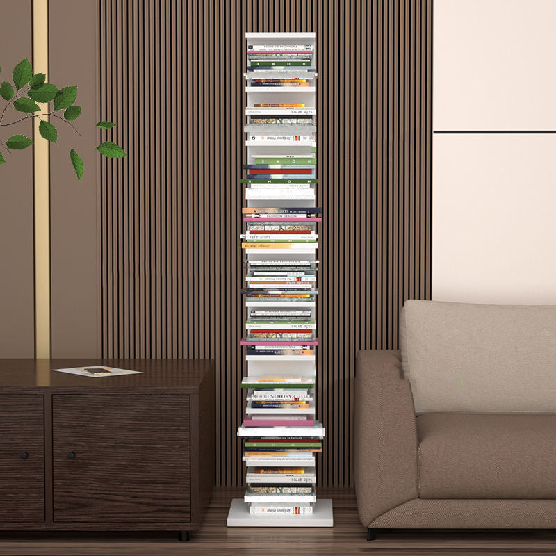 Closed Back Bookshelf Contemporary Style Invisible Bookcase for Study Room and Office