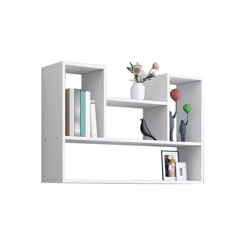 Wall Mounted Bookshelf Contemporary Style Bookcase for Study Room and Office