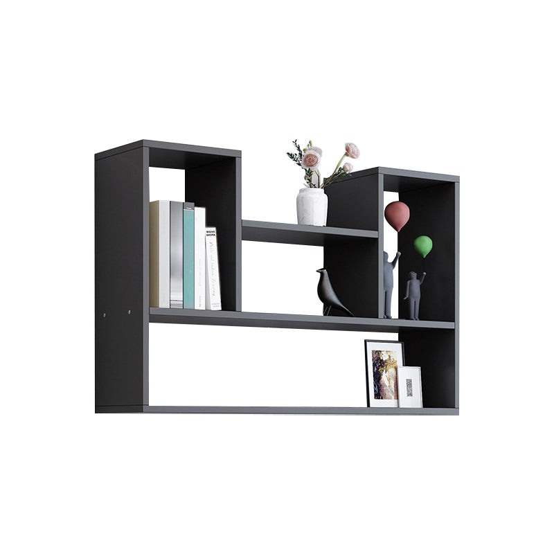 Wall Mounted Bookshelf Contemporary Style Bookcase for Study Room and Office