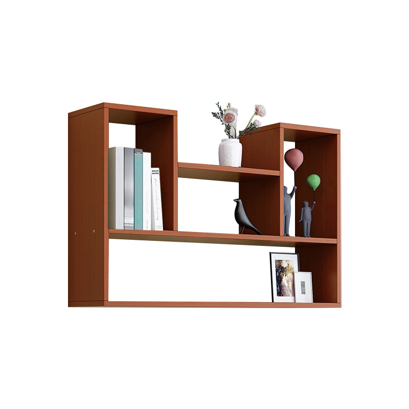 Wall Mounted Bookshelf Contemporary Style Bookcase for Study Room and Office