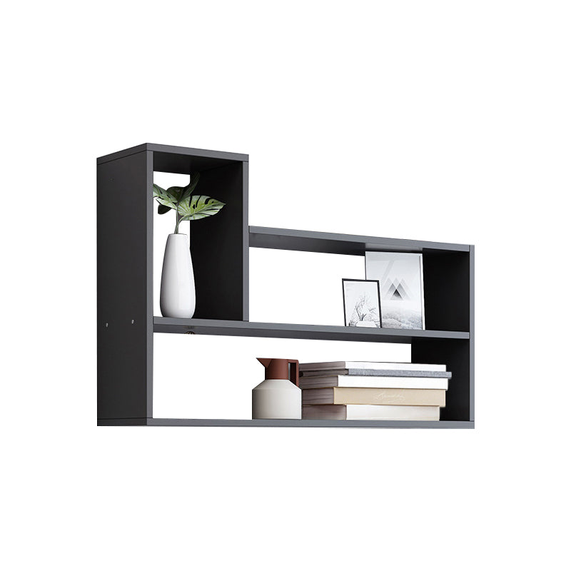 Wall Mounted Bookshelf Contemporary Style Bookcase for Study Room and Office