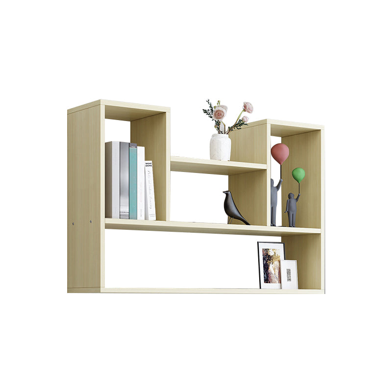 Wall Mounted Bookshelf Contemporary Style Bookcase for Study Room and Office