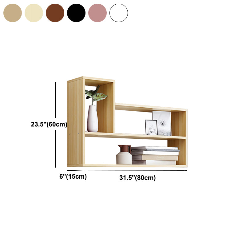 Wall Mounted Bookshelf Contemporary Style Bookcase for Study Room and Office