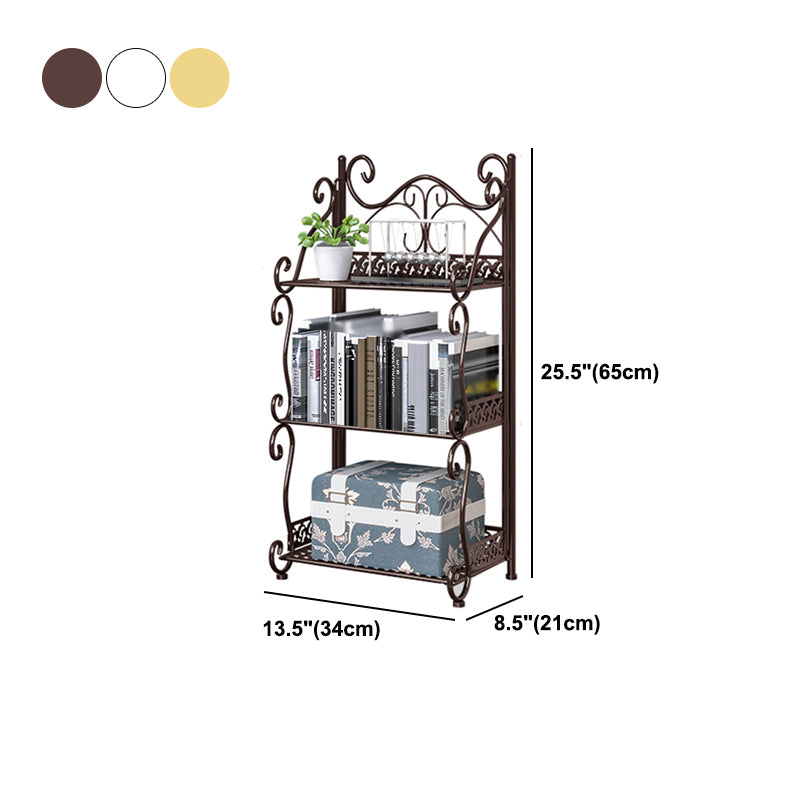 Glam Style Bookcase Shelf Open Back Bookcase for Study Room and Office