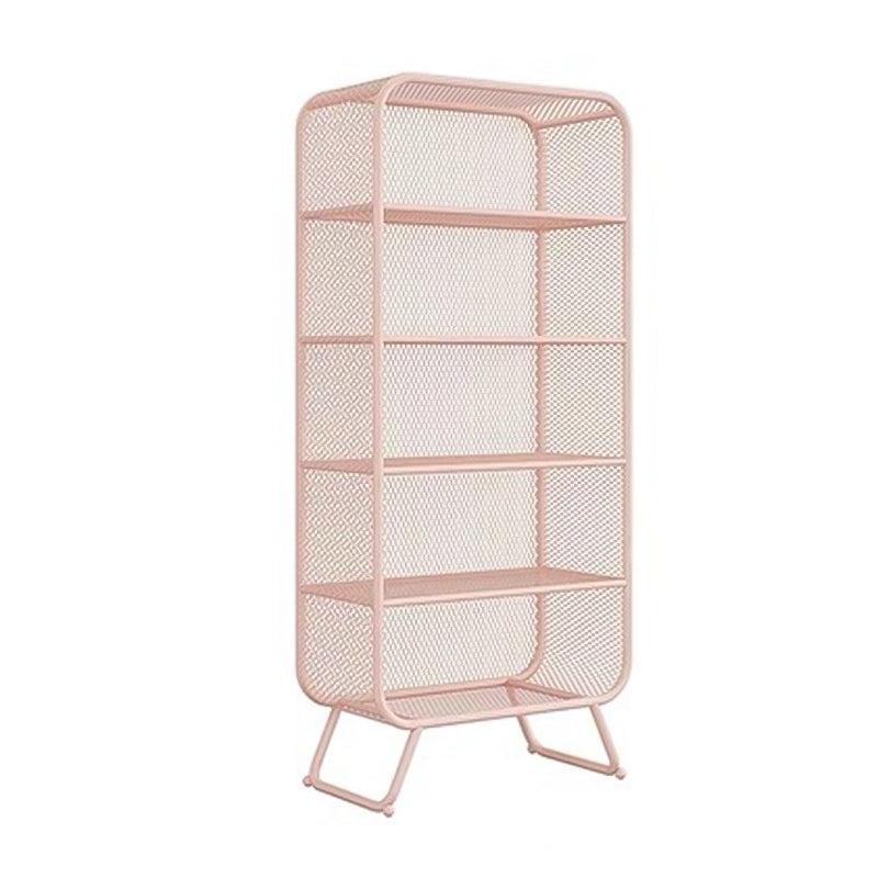 Glam Style Bookshelf Metal Closed Back Shelf Bookcase for Home Use